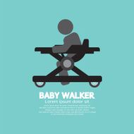 Black Symbol Baby Walker