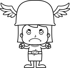 Cartoon Angry Hermes Girl N2