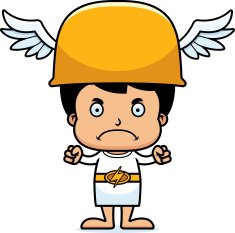 Cartoon Angry Hermes Boy N3