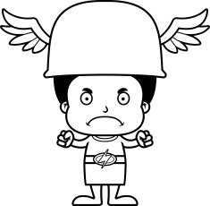 Cartoon Angry Hermes Boy N6