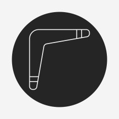 toy boomerang icon