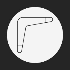 toy boomerang icon N3