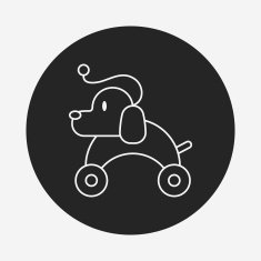 toy dog icon