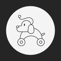 toy dog icon N3