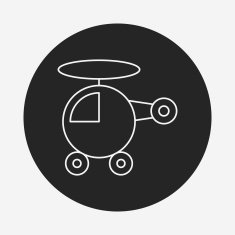 toy helicopter icon N5