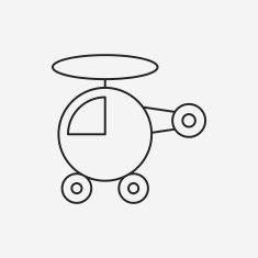 toy helicopter icon N8