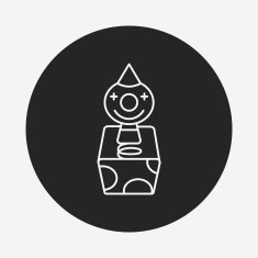 toy clown icon
