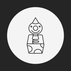 toy clown icon N3