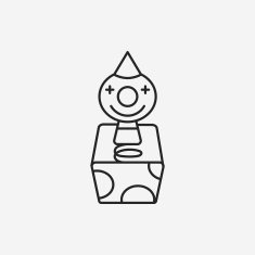 toy clown icon N4