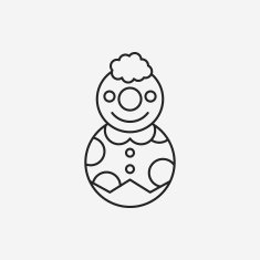 toy clown icon N8