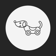 toy dog icon N7