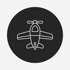 toy airplane icon