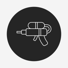 toy water gun icon N9