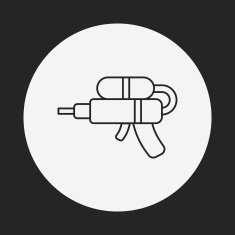 toy water gun icon N11