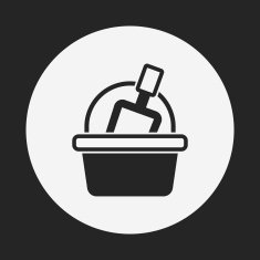 toy sand bucket icon N11