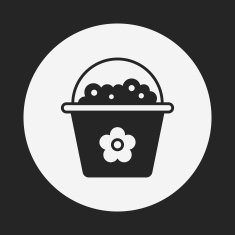 toy sand bucket icon N15