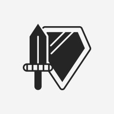 toy Sword and shield icon N5