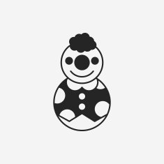 toy clown doll icon N4