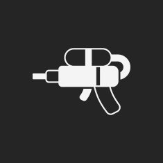 toy water gun icon N22