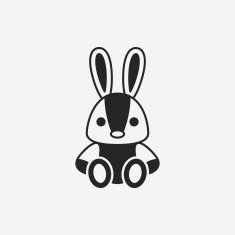 toy rabbit doll icon N8