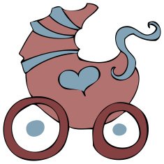 Baby Carriage Vector Illustration