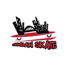 urban skate vector design template