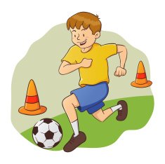 Boy Doing Soccer Practice