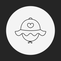 baby hat line icon N3