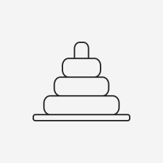 baby toy bricks line icon N8
