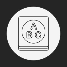 baby toy book line icon N3