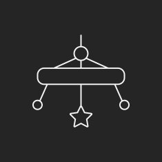 baby hanging line icon N2