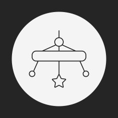 baby hanging line icon N3