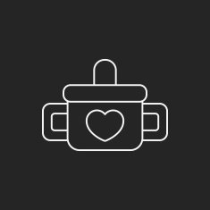 baby cup line icon N2