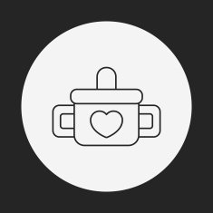 baby cup line icon N3
