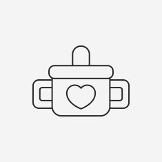 baby cup line icon N4