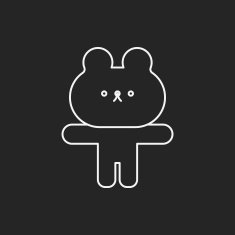rabbit doll line icon N2