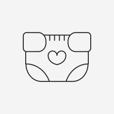 baby diaper line icon N4