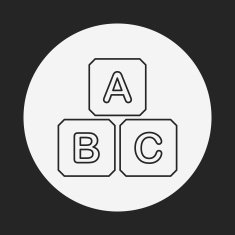 baby toy bricks line icon N11