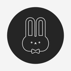rabbit doll line icon N5