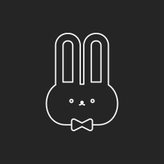 rabbit doll line icon N6