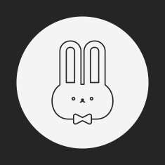 rabbit doll line icon N7