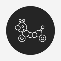 baby toy line icon