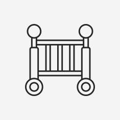 baby bed line icon N13