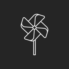baby toy windmill line icon N2