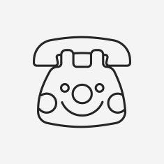 baby toy phone line icon N4
