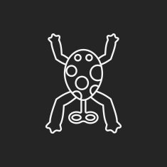 baby toy frog line icon N2