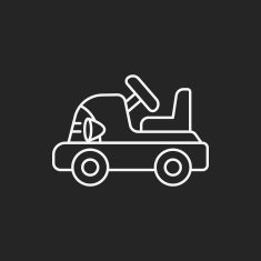 baby toy car line icon N2