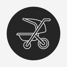 Baby carriages line icon N5