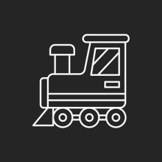 baby toy train line icon N2