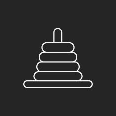 baby toy bricks line icon N18